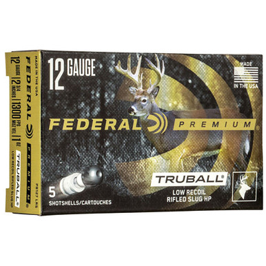 Federal PB127LRS Premium VS TruBall Rifled Slug 12 Gauge 2.75" 1oz 5 Rounds