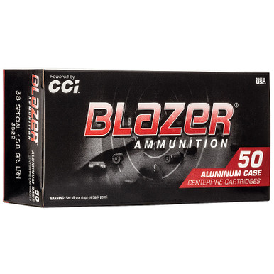 CCI 3522 Blazer Aluminum  38 SPL 158 GR LRN 50 Rounds