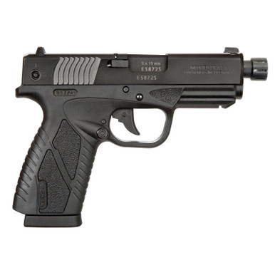 Bersa BPCC 9mm 4" Barrel Integral Grip Black Frame Black Steel Slide 8rd