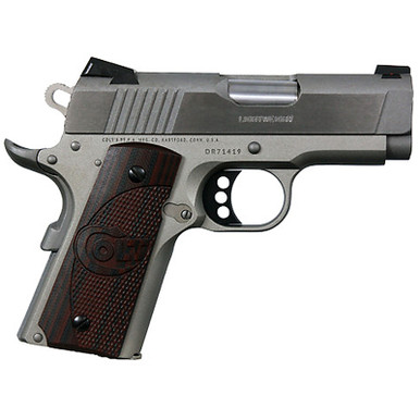 Colt Defender 45 ACP SS 3" Barrel Black Cherry G10 Grips 7 Rd Mag