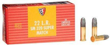 Fiocchi Super Match 22 Long Rifle (LR) 40 GR Round Nose Per 50