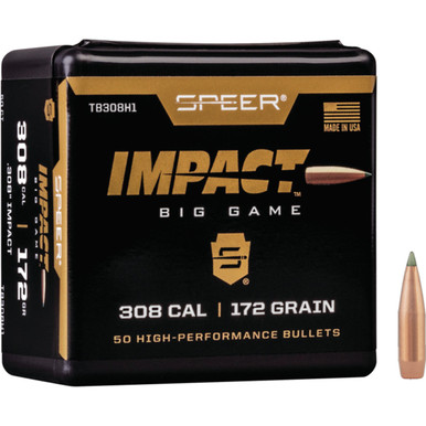 Speer Impact TB308H1 .30 Cal 172 gr Ballistic Tip Bullets-50cnt