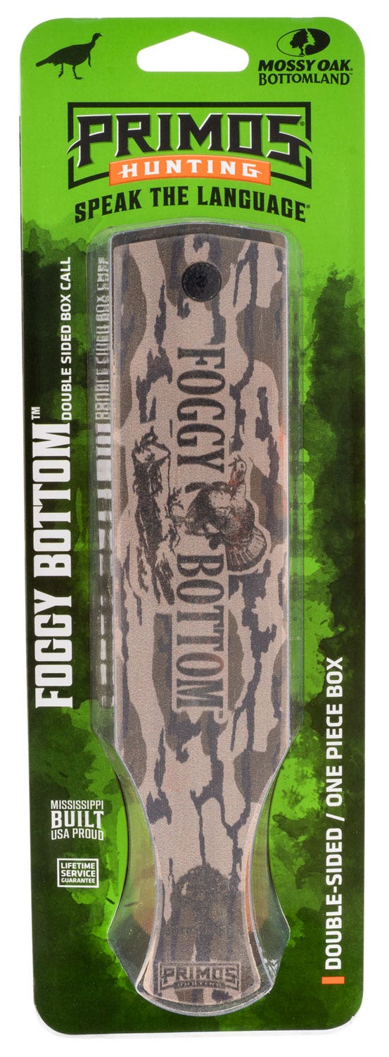Primos Foggy Bottom Box Call with Mossy Oak Original Bottomland Camo