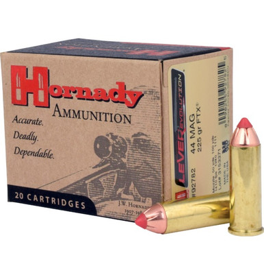 Hornady LEVERevolution .44 Remington Mag 225gr FTX 20Rnd Handgun Ammunition