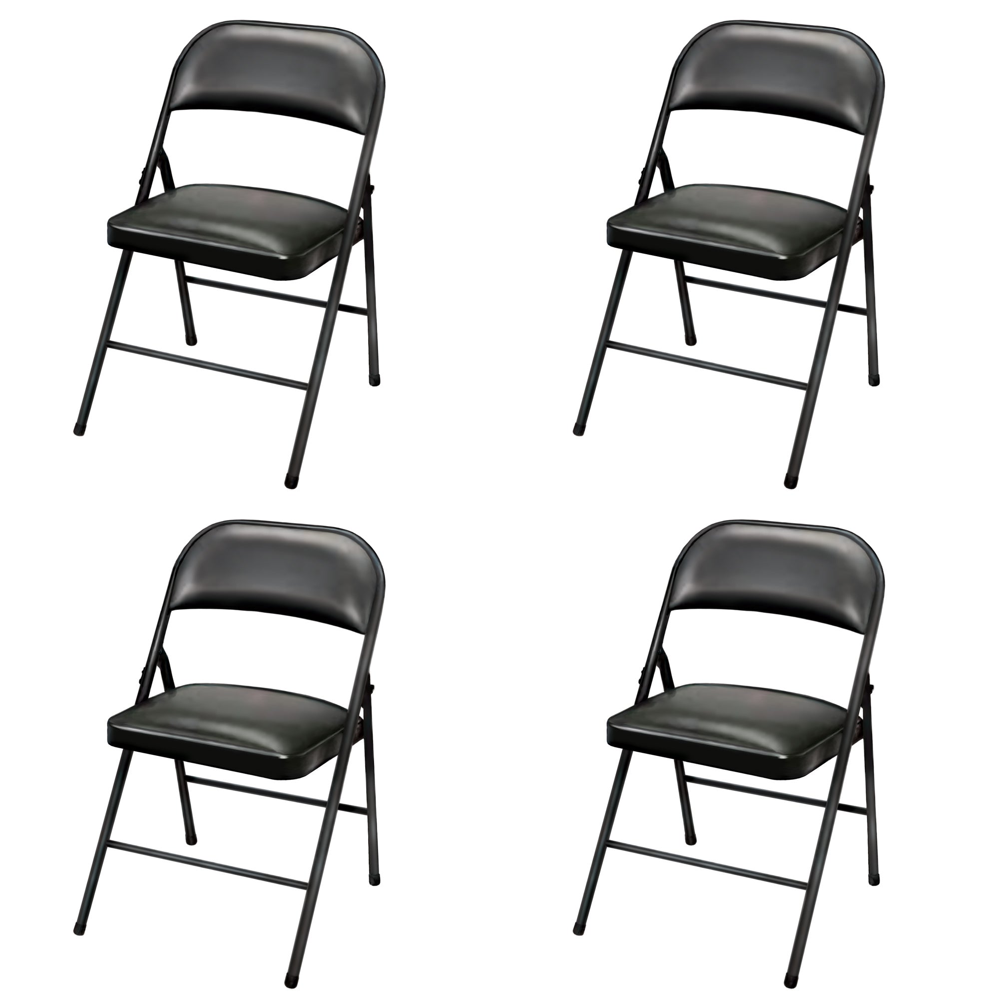 Plastic Development Group Party Metal Padded Folding Chair (4 Pack) (Open Box)
