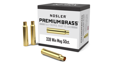 Nosler .338 Winchester Magnum Unprimed Rifle Brass 50cnt-17883