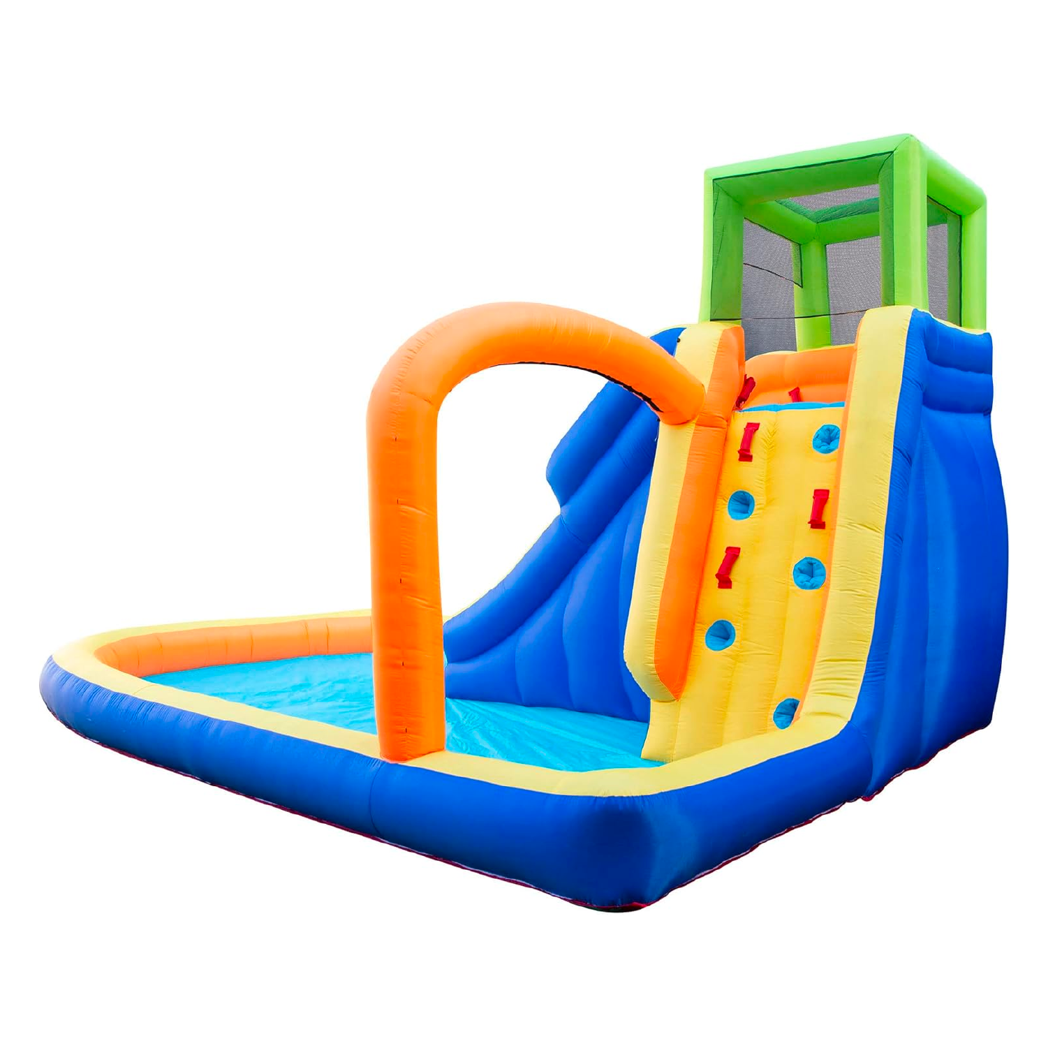 Banzai Splash Falls Water Park Backyard Inflatable Waterfall Slide/Climbing Wall