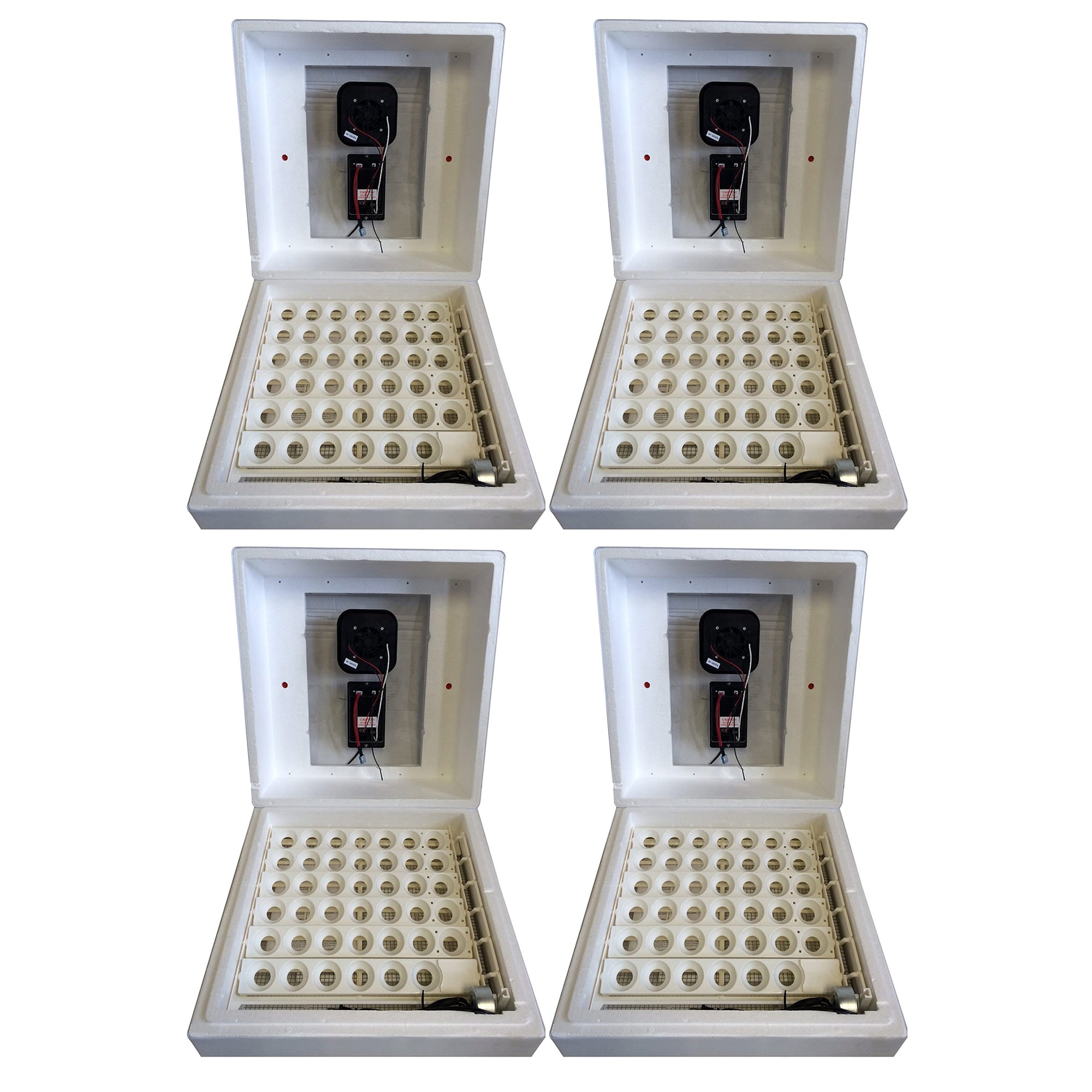 Farm Innovators 2450 Circulated Air Incubator w/ Auto Egg Turner, White (4 Pack)