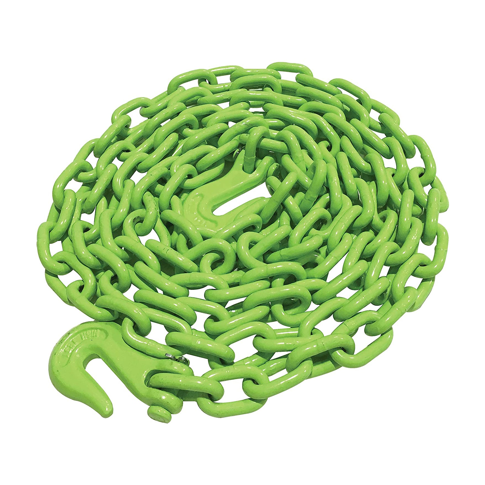 Timber Tuff 5/16 In x 14 Ft Multipurpose Grade 43 Log Chain with Hooks, Green