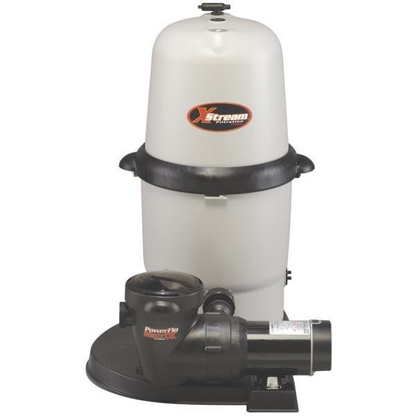 Hayward - W3CC15093S X-Stream 150 sq. ft. Cartridge Filter with 1-1/2HP Above Ground Pool Pump