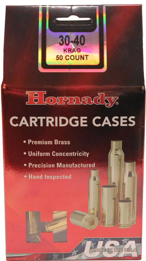 Hornady .30-40 Krag Unprimed Rifle Brass 50cnt-86627