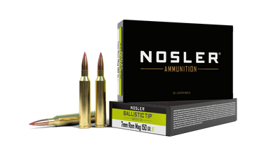 Nosler Ballistic Tip 7mm Remington Magnum 150gr Poly-Tip Boat Tail 20Rnd Rifle Ammunition