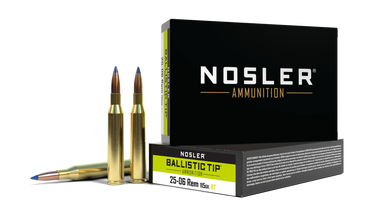 Nosler Ballistic Tip .25-06 Remington 115gr Poly-Tip Boat Tail 20Rnd Rifle Ammunition