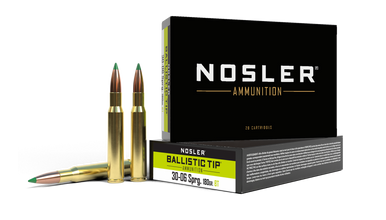 Nosler Ballistic Tip .30-06 Springfield 180gr Poly-Tip Boat Tail 20Rnd Rifle Ammunition