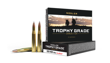 Nosler Trophy Grade .300 H&H Magnum 180gr AccuBond 20Rnd Rifle Ammunition