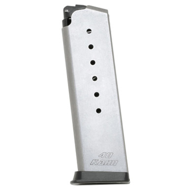 Kahr Arms K40 Models, Except T40/TP40 40 S&W 7 Round Stainless Steel Finish with Grip Extension Magazine