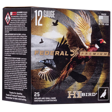 Federal HVF1275 Premium Upland HB 12 Gauge 2.75" 1- 1/8 oz 7.5 Shot 25 Rounds
