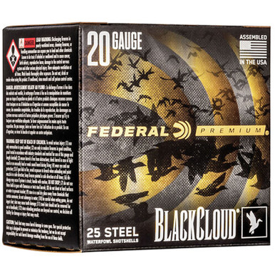 Federal PWBX2092 Black Cloud FSS 20 Gauge 3" 1 oz 2 Shot 25 Rounds