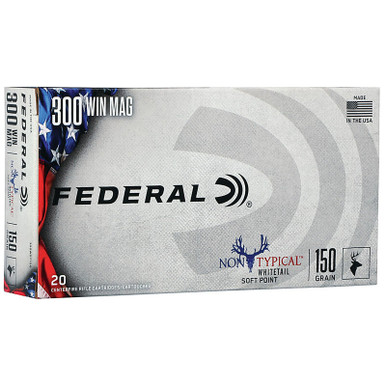 Federal 300WDT150 NonTypical 300WM 150 GR SP 20 Rounds