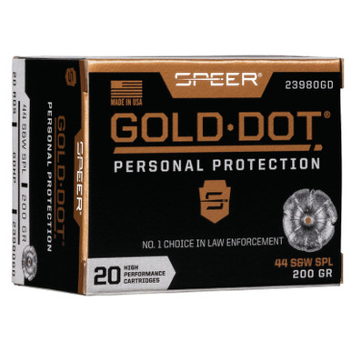 Gold Dot 23980GD Personal Protection 44 Special 200 GR JHP 20 Rounds