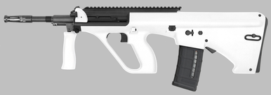 Steyr AUG A3 M1 NATO 5.56 NATO 16in Black Hammer-Forged Threaded Barrel 30+1Rnd White Fixed Synthetic Bull-Pup Semi-Auto Rifle