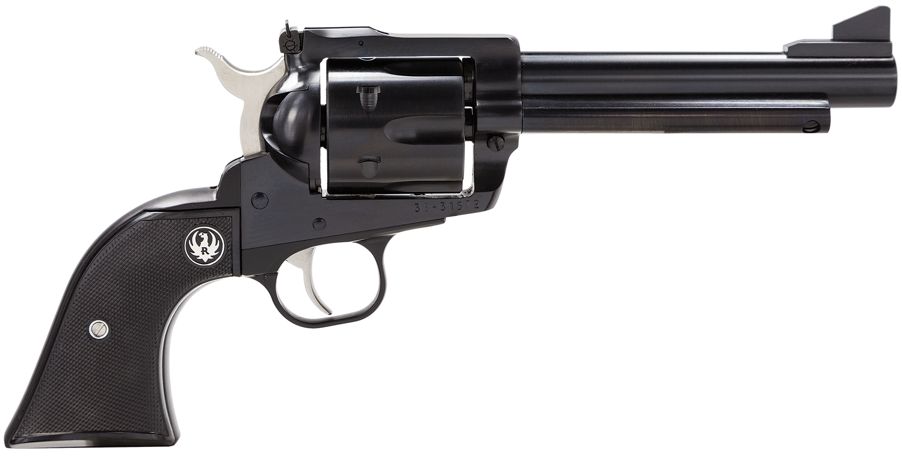 Ruger 0465 Blackhawk Blued 45 Colt 5.50" 6 Round Black Rubber Grip Blued