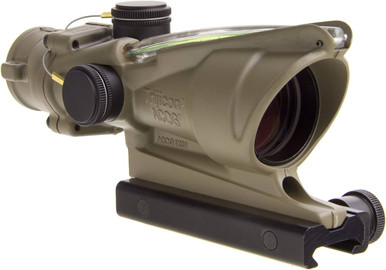 Trijicon ACOG 4x32mm Dual Illuminated Scope - Green Horseshoe/Dot Reticle, M4 BDC with TA51 Mount, Cerakote Flat Dark Earth