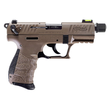 Walther P22 QD .22 LR 3.42" Barrel 10rd Manual Safety Flat Dark Earth