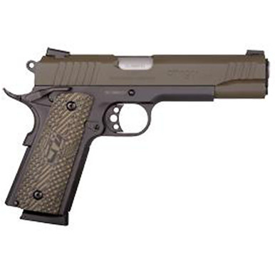 Taurus 1911 .45 ACP 5" Barrel 8rd Brown CZ Grip OD Green
