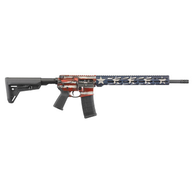 Ruger AR-556 MPR 5.56/.223 18" Barrel 30rd MOE SL Stock American Flag