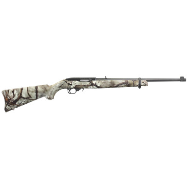 Ruger 10/22 Carbine 22 LR 18" Threaded Barrel Go Wild Camo Rock Star Synthetic Stock 10Rd Mag
