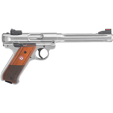 Ruger Mark IV Hunter Pistol 22LR 6.8" Barrel Wood Grips Stainless Steel 10rd Mag