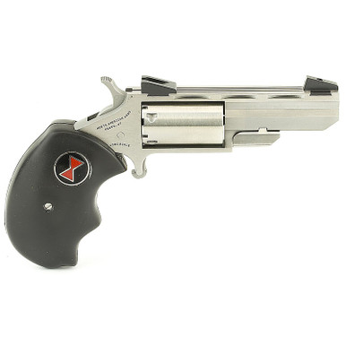 NAA 22 Black Widow 22LR 2" 5rd Fixed Sight Black Rubber Grip Stainless