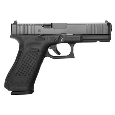 Glock G17 Gen5 M.O.S. 9MM 4.49" Marksman Barrel Fixed Sights Ambi Slide Stop Flared Mag Well 17rd Mag