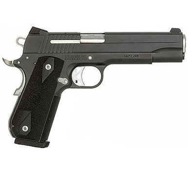 Sig 1911 45 ACP 5" Barrel Nightmare Black SAO Siglite Black G10 Grip (2) 8RD Steel MAG Fastback, 1911F45NMR