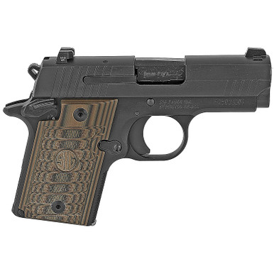 Sig P938 9mm 3" Barrel Select Black Sao Siglite Select (1) 7RD/ (1) 6RD Steel Mag Ambi Safety, 9389SELAMBI