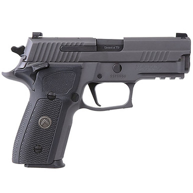 Sig Sauer P229 Legion Compact 9MM 3.9" Barrel Legion Gray Finish X-RAY3 Night Sights Master Shop Flat Trigger 15Rd Mag, E29R9LEGIONSAO