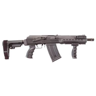 Kalashnikov Komrad 12 Ga 3" 12.5" Barrel SB Tactical SBA3 Brace Handguard Rails Vertical Grip Black 2x5rd Mags