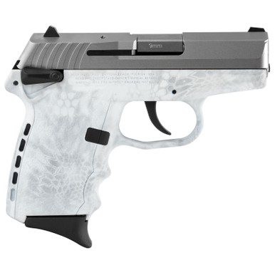 SCCY CPX-1 Carbon 9mm 3.1" Barrel Kryptek Yeti Grip Stainless Steel Slide 10rd