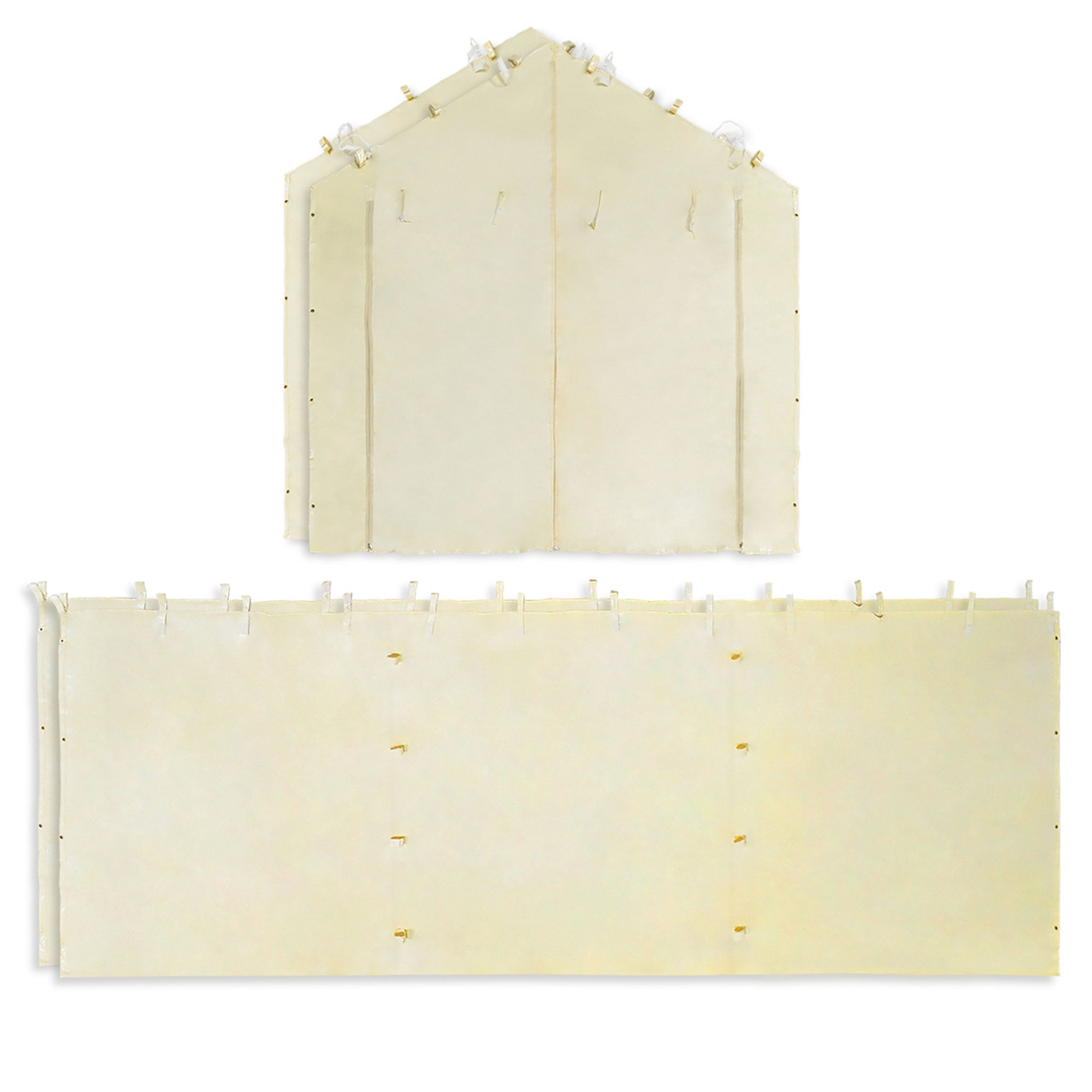 Caravan Canopy Mega Domain Carport 4 Sidewalls, Tan (Sidewalls Only)