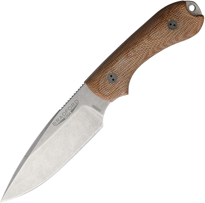 Bradford Guardian 3 Fixed Blade Knife Natural Micarta - BRAD3FE104