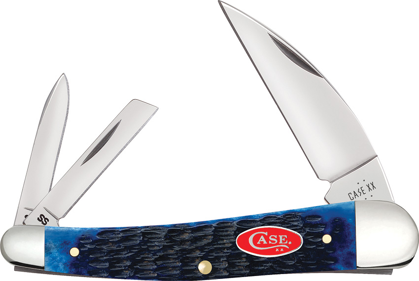 Case Cutlery Seahorse Whittler Pocket Knife Navy Bone - CA06889