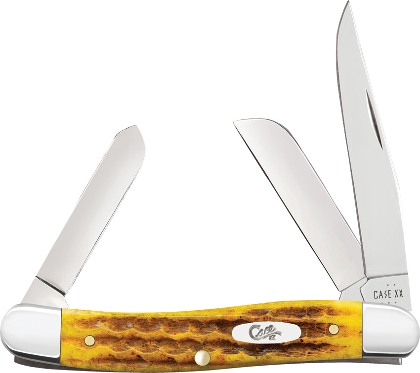 Case Cutlery Stockman Pocket Knife Honeycomb Bone - CA32272