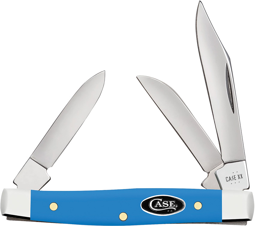 Case Cutlery Stockman Pocket Knife Light Blue Synthetic - CA68904