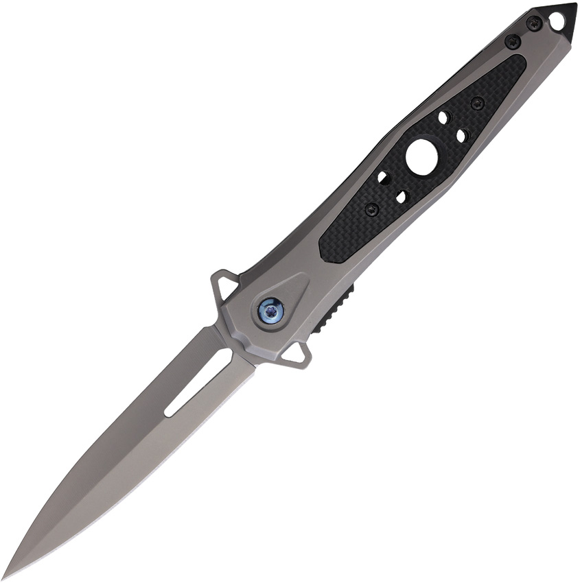 ElitEdge Spring Assisted Opening Linerlock Pocket Knife Gray/G10 - EE10A123G10