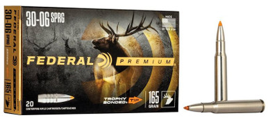 Federal Premium .30-06 Springfield 165gr Trophy Bonded Tip 20Rnd Rifle Ammunition