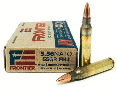 Frontier Cartridge FR200 5.56 NATO 55gr Full Metal Jacket 20Rnd Rifle Ammunition