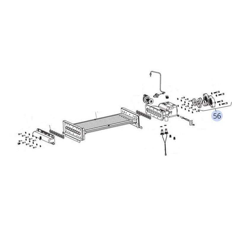 Jandy - Flange and Gasket Kit, Bronze for Legacy