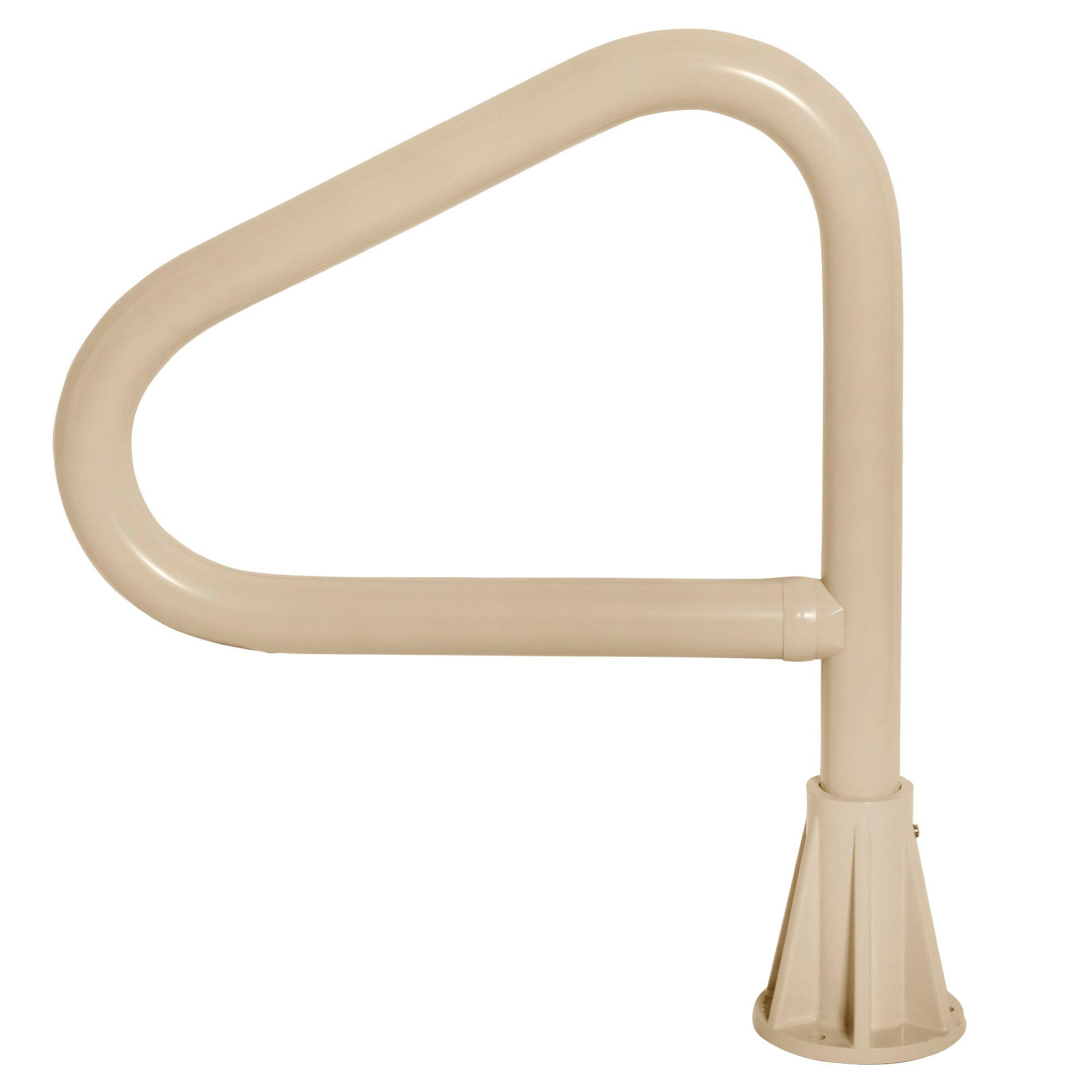 Saftron - Floor Rail Single Post for Spas with Lift and Turn Base, Beige