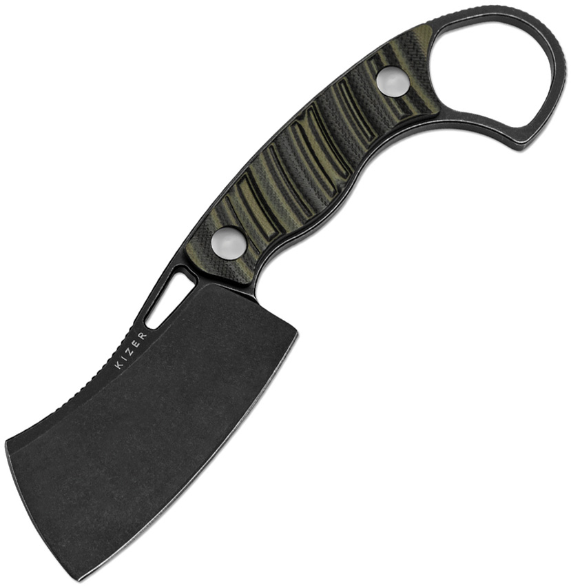 Kizer Cutlery Little Rhino Fixed Blade Knife OD Green - KI1065A3